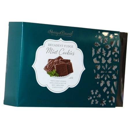 Harry & David Decadent Fudge Mint Cookies (2 lbs 5.6 oz), Blue Box ...