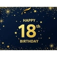 thumbnail image 5 of LUUFILx Elegant 18th Birthday Backdrop Banner Photography Props Party Supplies Decorations Happy Birthday Celebration Background Decors, 5 of 9