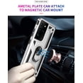 thumbnail image 4 of Grade Drop Impact for Samsung Galaxy S21 Ultra Case Galaxy S21 Ultra 5G Case Metal Rotating Ring Kickstand Holder  Heavy Duty Shockproof Case Galaxy S21 Ultra Phone Case (Silver), 4 of 17