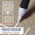 thumbnail image 4 of Grout Pen, Water Based Tile Marker, Repair Pens Professional for Bathroom, Kitchen, Parlor, Bedroom, Balcony Wall and Floor Color Restore (Brown/0.17 oz) 7.71x5.9x0.74", 4 of 8