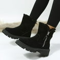 thumbnail image 2 of Women's Booties | Chunky Platform Sole with Side Zipper | Lightweight Ankle Boots, 2 of 6
