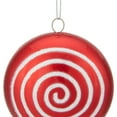 thumbnail image 3 of Northlight 10" Red Candy Lollipop with Iridescent Glitter Swirl Shatterproof Christmas Ornament, 3 of 6