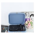 thumbnail image 5 of Portable Vinyl Record Player Vintage Handheld Leather Case Vinyl Record Player Phono Speaker ,Easy to Use, 5 of 6