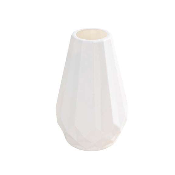 Cinvoph Modern Flower Vase Diamond Shaped Vase for Home Floral Arrangement Living Room Dining Room Counter and Interior Decoration 4"x6"