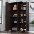 thumbnail image 2 of Sauder Select Engineered Wood Storage Cabinet in Blade Walnut Finish, 2 of 13