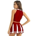 thumbnail image 2 of YiZYiF Womens 2Pcs Cheerleading Costume Sleeveless Tops with Pleated Mini Skirt Outfit Set, 2 of 6