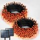 thumbnail image 3 of JMEXSUSS Paquete de 2 luces solares naranjas de Halloween de 75.5 pies, total de 400 luces LED solares para exteriores, impermeables, 8 modos de luces naranjas de Halloween para árbol, patio, jardín,, 3 of 4