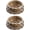 Brown CV Bowls, variant on Haute Diggity Dog Chewy Vuiton BPA-Free Non-Skid Pet Bowls, Tan Checker, Small, 2 Pack