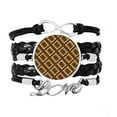 thumbnail image 1 of Movies Playing Seal Patterns Bracelet Love Accessory Twisted Leather Knitting Rope Wristband Gift, 1 of 2