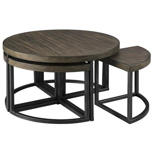 Benjara Bm210695 Contemporary Wood Metal Cocktail Table With 4 Stools Brown Black 20 X 36 In Com Benjara Bm210695 Contemporary Wood, 36 X 20 Coffee Table