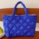 thumbnail image 1 of Bolsos Mujer Acolchado Hilo Bordado Tote Bag Ocio Diario (L) Azul, 1 of 8
