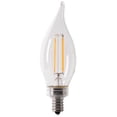 thumbnail image 2 of 60 W Equivalent Daylight CA10 Dimmable Enhance Glass Candelabra Filament LED Light Bulb (6-Pack), 2 of 18