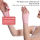 thumbnail image 5 of Greeniant Muñequera ajustable Gimnasio Soporte de mano Férula Fracturas Compresión carpiana Brace autoadhesivo Fitness Baloncesto Type11 NO11, 5 of 5