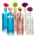 BULK PACK (3) Aria Vintage Pink Vintage Glass Bottle Wedding Flower