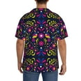 thumbnail image 5 of Fotbe Colorful Mexican print Short Sleeve Button Down Shirts for Men Casual Summer Beach Wrinkle Free Shirt-XX-Large, 5 of 7