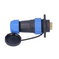 thumbnail image 1 of Aviation Plug Socket, M28x1.5mm Thread Corrosion Resistant Industrial Connector Adapter Square 4 Hole 10A AC380V  for Communications for Instrumentations 16 Pin, 1 of 7
