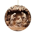 thumbnail image 2 of onlyliua ¡ ¡Promoción de Temporada! Adorno Navideño de Acrílico con Colgante Bautismal para Decoración de Pared Navideña, 2 of 5