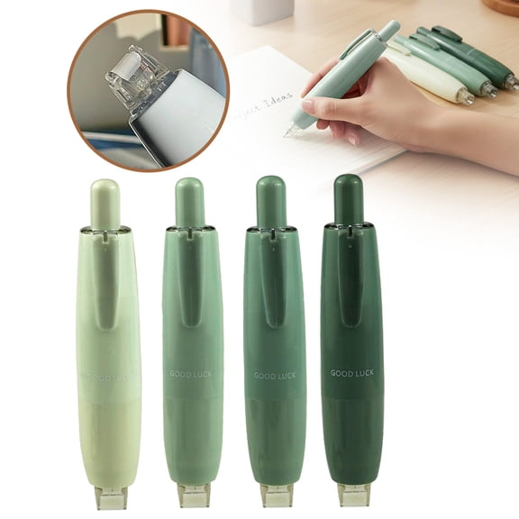 Double Sided Tape Pens, Retractable Push to Dispense Tape Pens, Adhesive Tape Pen for Wrapping Paper Crafting Parcels Scrapbook Office, Glue Tape Roller 0.98x4.3 Inch (4Pcs)