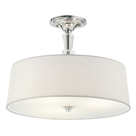 

3 Light Semi-Flush Mount with Transitional Inspirations 11.5 inches Tall By 15 inches Wide Bailey Street Home 147-Bel-552913