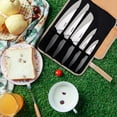 thumbnail image 4 of Hecef 11-Piece Kitchen Knife Set, Stonewashed Steel Ultra Sharp Japanese Knife with Roll Bag, 4 of 13