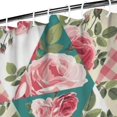 thumbnail image 3 of Pioneer Flower Floral Print Pattern Shower Curtain 36"x72" ,Bathroom Decorative Shower Curtains Set with 12 Hooks,Modern Waterproof Washable Shower Curtain, 3 of 6