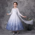 thumbnail image 4 of Vestido de princesa Elsa para niñas, ropa de malla con lentejuelas, de 2 a 10 años, para cumpleaños, Halloween, carnaval, fiesta, disfraz de niñas, 4 of 5