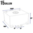 thumbnail image 7 of For 20-Gallon Aluminum Street/Drift/Strip/Racing Fuel Cell Gas Tank with Level Sender and Black Cap, 7 of 7
