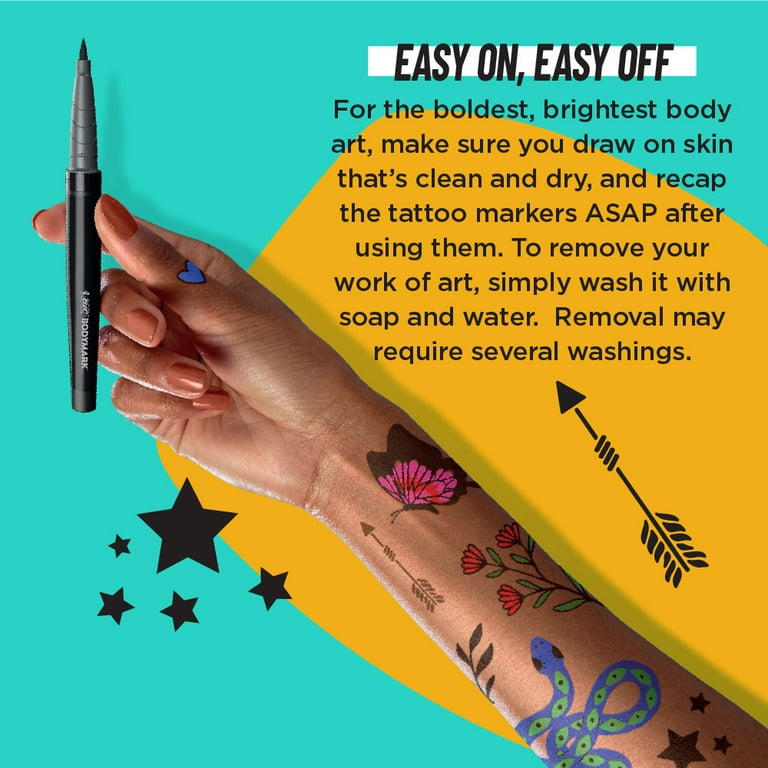 EXPRESS YOURSELF ON SKIN WITH BODYMARK BY BIC TEMPORARY TATTOO