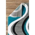 thumbnail image 4 of GLORY RUGS Modern Area Rug Swirls Carpet Bedroom Living Room Contemporary Dining Accent Sevilla Collection 4817 (4x6, Turkaz), 4 of 5