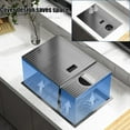 thumbnail image 4 of Nano Black Hidden Mini Bar/Cafe/RV/balcony Sink with Up and Down Faucet and Glass Rinser Set, 4 of 7