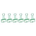 thumbnail image 2 of Paper Binder Clips, Metal Hollow Binder Clips Strong Clamping Force Sturdy Beautiful Easy To Handle 50Pcs  For Clothes Green,Purple,Silver, 2 of 8