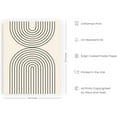 thumbnail image 2 of HAUS AND HUES Neutral Wall Art Prints for Wall Decor - Boho Art Wall Prints Mid Century Modern Decor Line Art Wall Decor and Geometric Wall Decor Black Semi Circles Reflected (16x20 Unframed), 2 of 6