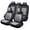 Black Gray-Full Set, variant on Car Seat Covers Full Set Fit for Acura TL 1999-2014, Premium Faux Leather Waterproof Breathable Anti‑Slip Seat Protectors, Black