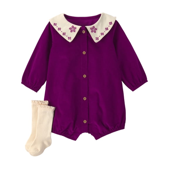 Carter's Child of Mine Baby Girl Romper Outfit Set, 2-Piece, Sizes 0/3-24 Months