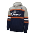 thumbnail image 2 of Men's Mitchell & Ness Navy/Gray Edmonton Oilers Head Coach Pullover Hoodie, 2 of 3