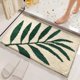 thumbnail image 1 of CHAO Alfombra de baño Antideslizante, Alfombra de baño, Alfombra de baño, Ducha Suave súper absorbente, Adecuada para Sala de Estar/Cocina/Dormitorio, Interior y Exterior (50 x 80 cm, Hojas de bambú), 1 of 5