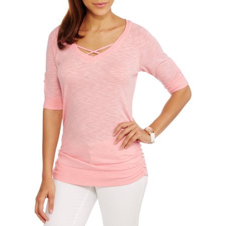 criss cross front tee
