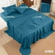 thumbnail image 2 of Juego de sábanas Utopia Bedding King de microfibra cepillada azul, 2 of 7