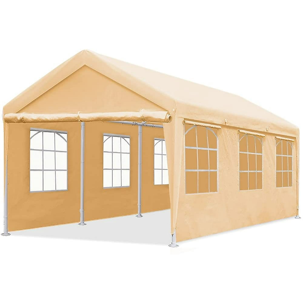 Quictent 10x20ft Heavy Duty Carport Outdoor Car Shelter Gazebo Canopy Garage Boat Shelter