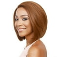 thumbnail image 5 of marioyuzhang Half Wigs for Black Women Human Hair Wig Bundles Women'S Short Hair Trimming Medium Length Straight Hair Side Split Bangs Pear Head Brown Gold Glueless Closure Wefted Wigs, 5 of 5