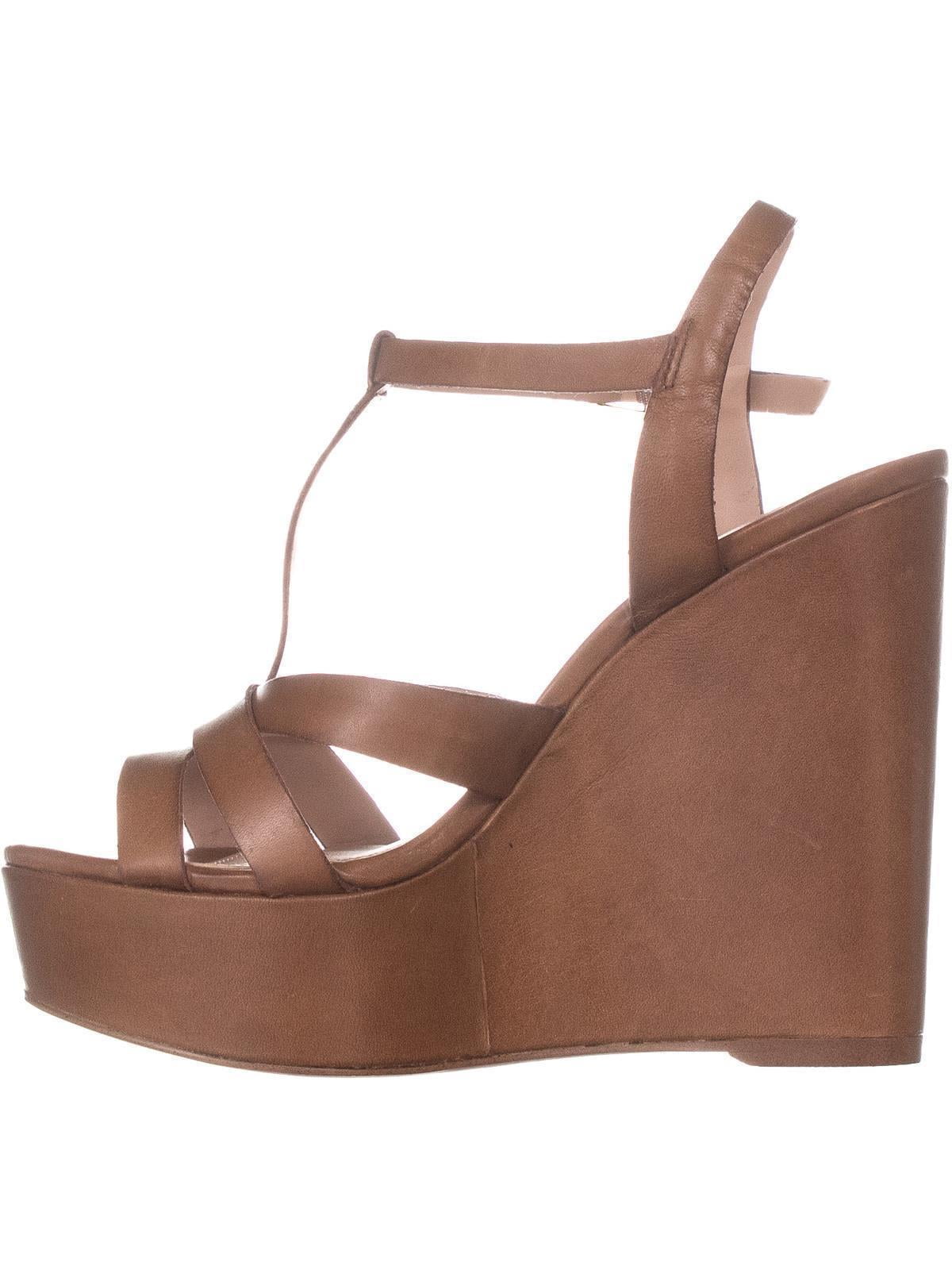 Womens Aldo Nydaycia Wedge Sandals Cognac Walmart