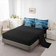 thumbnail image 5 of Castle Fairy Zebra Cheetah Print Bedding Comforter Set,Abstract Gradient King Bedding Sets, 5 of 8