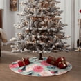 thumbnail image 5 of Daiia Roses and Butterflies Drawing Merry Christmas Tree Skirt , Xmas Large Lace-up Tree Skirt, Santa Snowflakes Rustic Home Decorations New Year Party Farmhouse Decor-36", 5 of 7
