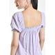 thumbnail image 4 of Vestido de lino escote cuadrado Roman Fashion /Juvenil, 20372 (Lila) lila CH, 4 of 5