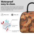 thumbnail image 5 of Insulated Lunch Bag for Women, Floral Print Oxford Fabric Lunch Box, Leakproof Thermal Cooler Tote for Work, School & Picnic, Camo, Camouflage Print, 5 of 5