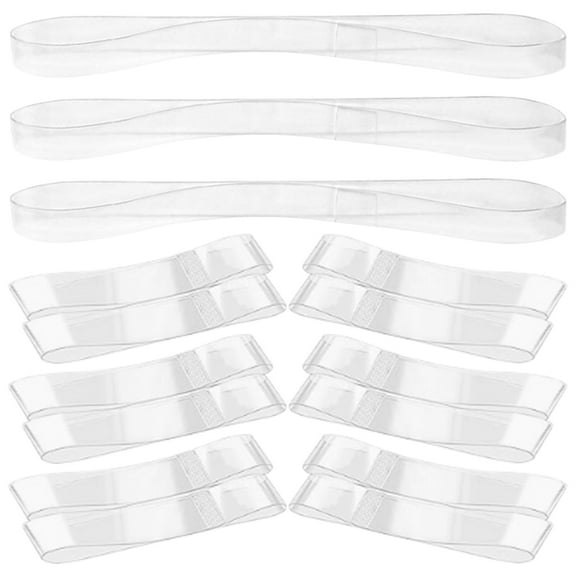 SEWCHICS Detachable Shoe Straps Clear Shoe Straps Tpu 20Pcs Transparent
