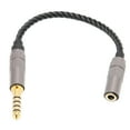 thumbnail image 4 of Cable para auriculares, cable adaptador para auriculares Cable adaptador de extensión para auriculares dorado MM Equilibrado Maleto MM Cable adaptador hembra estéreo Funcionalidad inteligente, 4 of 8