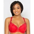 thumbnail image 4 of Curvy Couture Womens Tulip Lace Bra Style-1017, 4 of 6