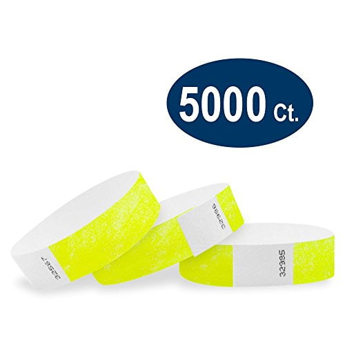 5000 Tyvek Wristbands 3/4" FREE SHIPPING Assorted Patterns 