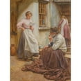 thumbnail image 2 of Walter Langley 19x24 Gold Ornate Framed and Double Matted Museum Art Print Titled - Pleasant News, 2 of 4